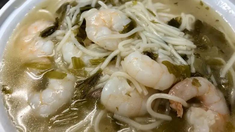 453. Noodles with Shrimp 蝦仁煨麵